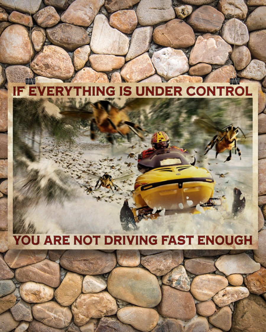 Snowmobile If everything is under control you're not driving fast enough poster2