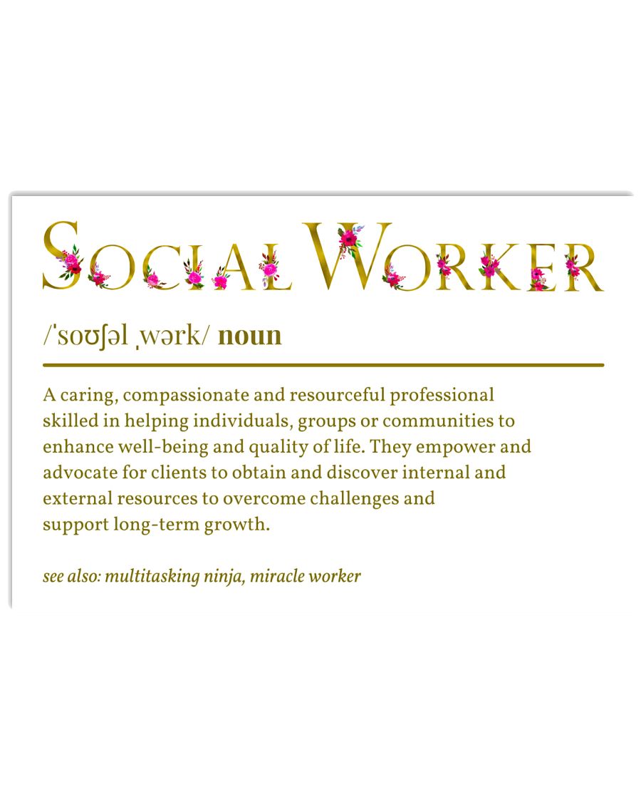 Social Worker Definition Poster
