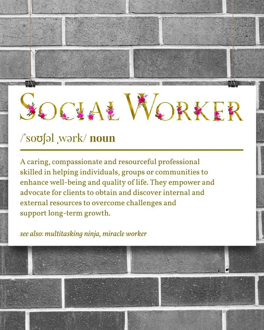 Social Worker Definition Posterz