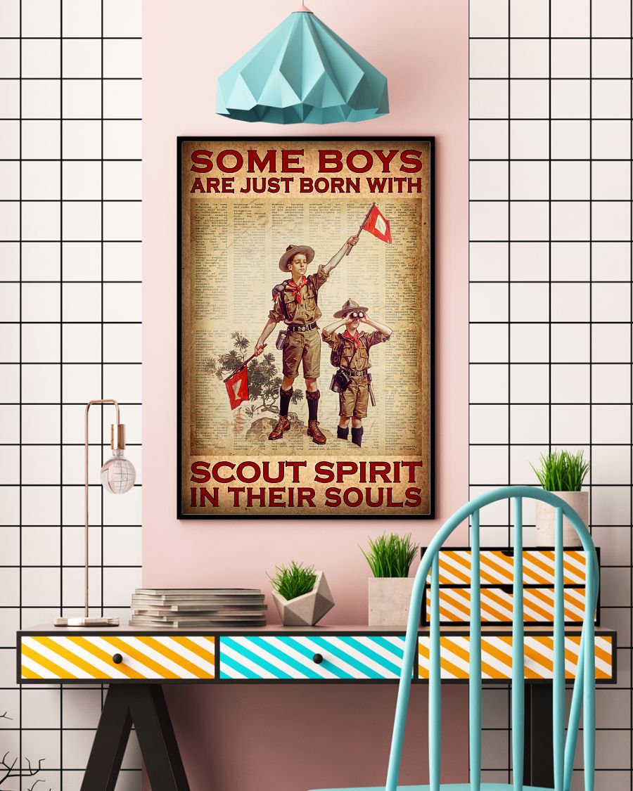 Some boys are just born with Scout spirit in their souls posterc