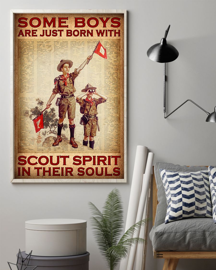 Some boys are just born with Scout spirit in their souls posterz