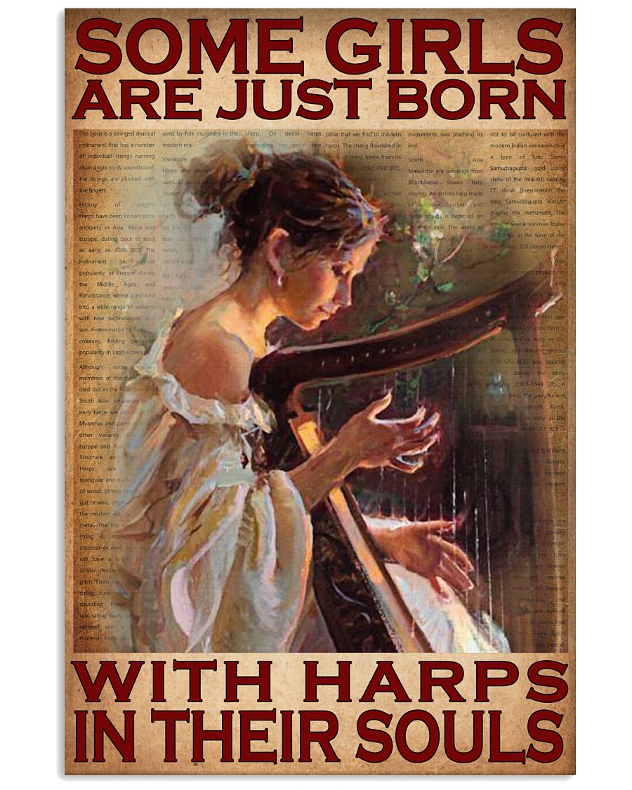 Some girls are just born with harps in their souls poster