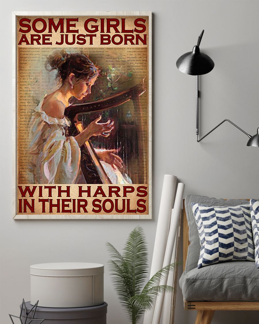 Some girls are just born with harps in their souls posterz
