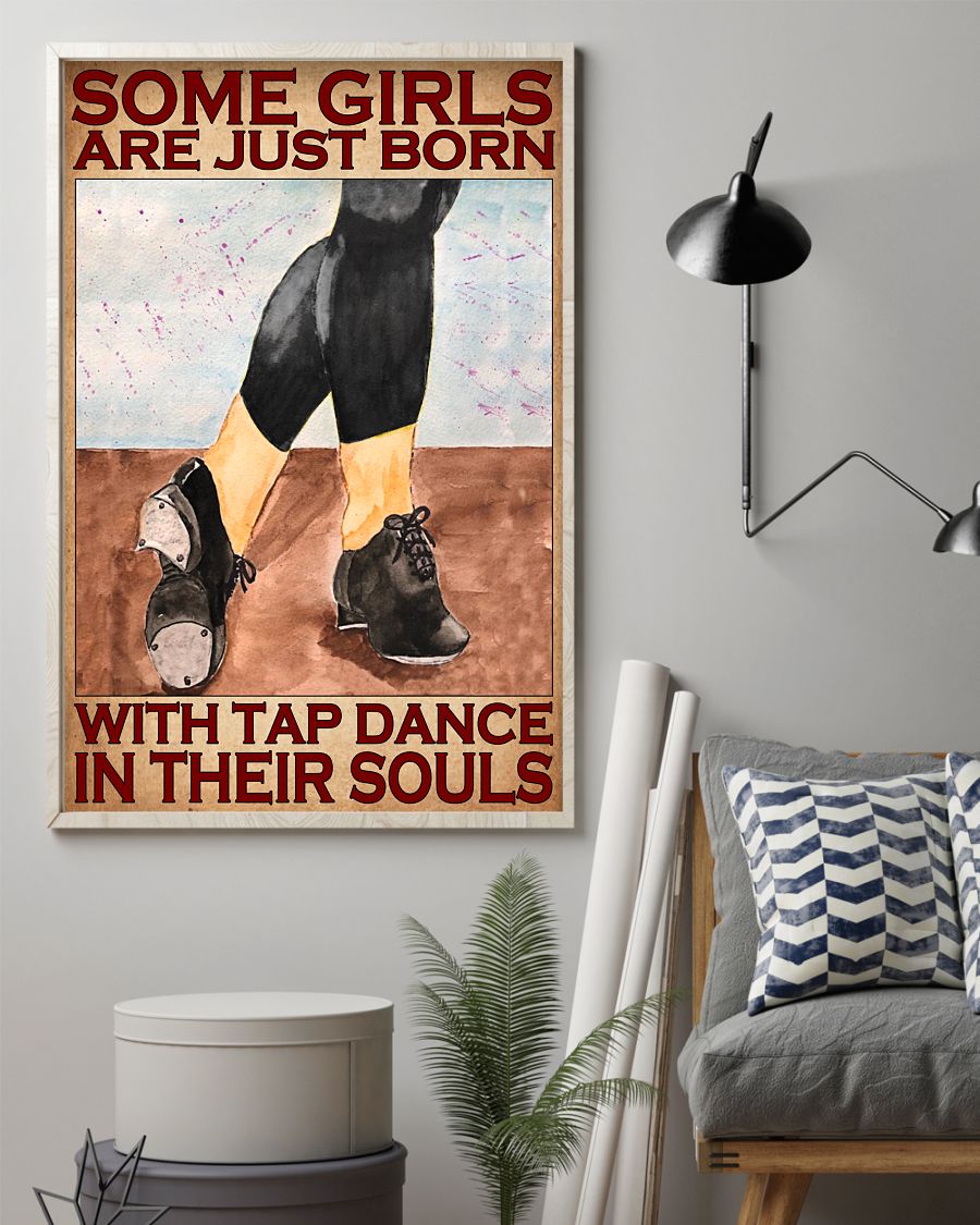Some girls are just born with tap dance in their souls posterz