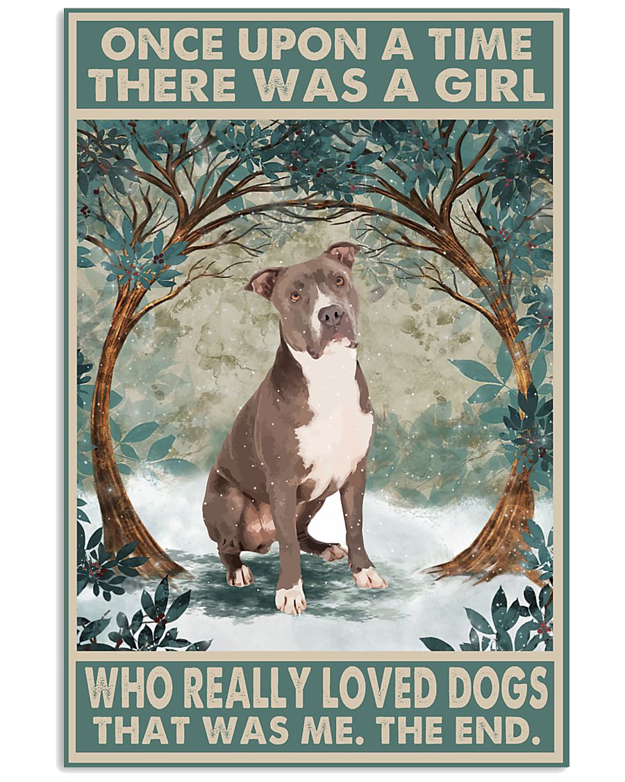 Staffordshire Terrier There was a girl who love dog Poster