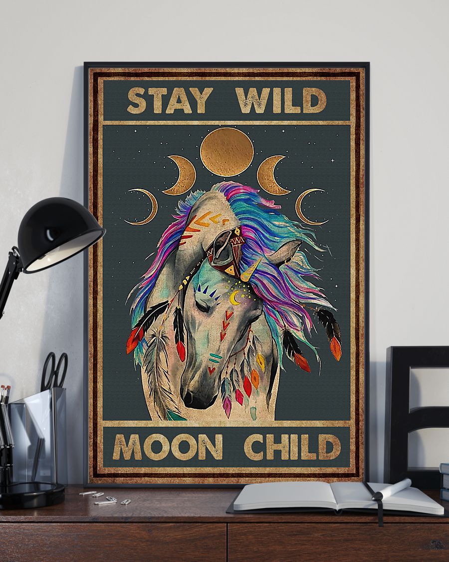 Stay Wild Moon Child Unicorn Poster
