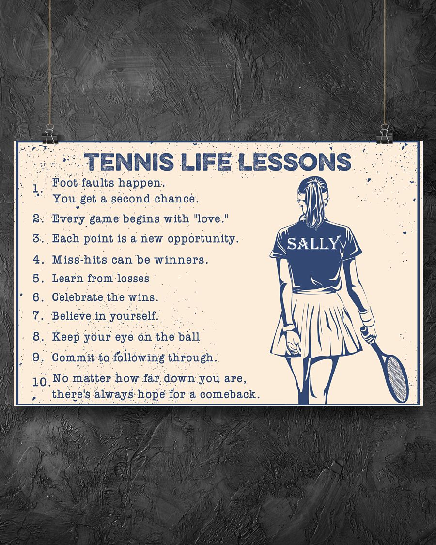 Tennis Life Lessons Posterz