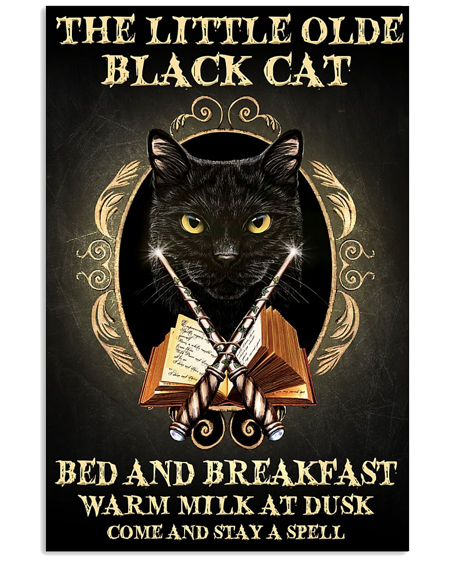 The Little Old Black Cat Spell Poster