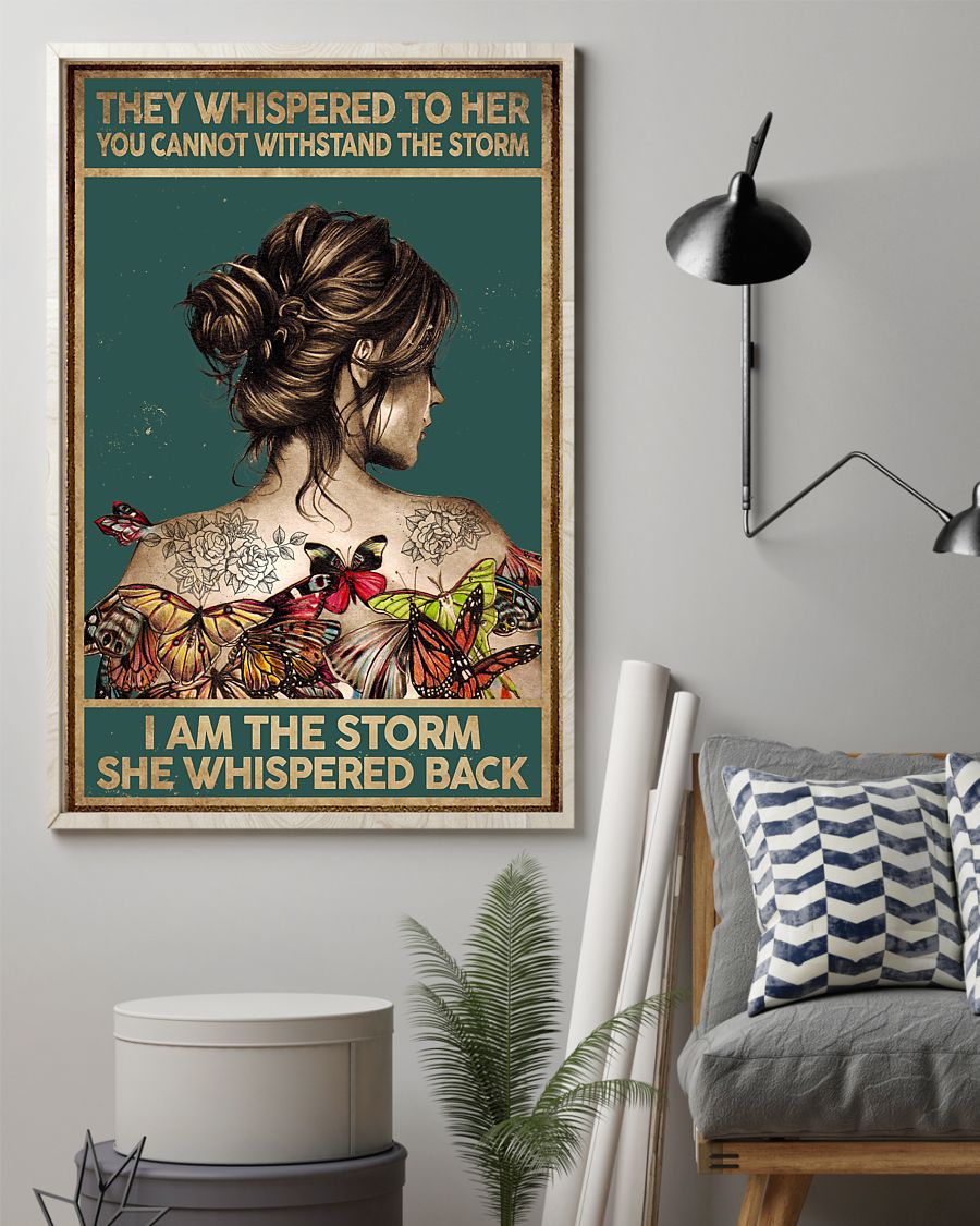 They Whispered To Her I Am The Storm Poster