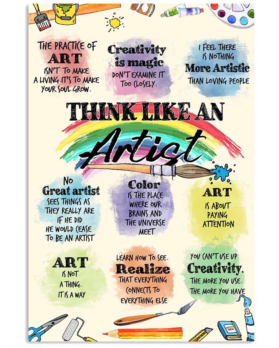 Think Like An Artist Poster