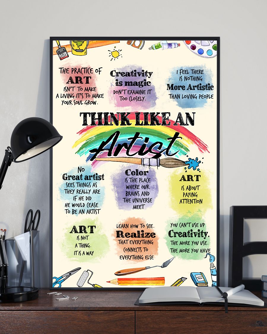 Think Like An Artist Posterx