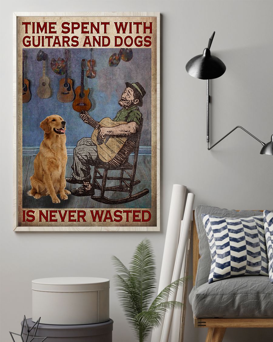 Time spent with guitars and dogs is never wasted posterx