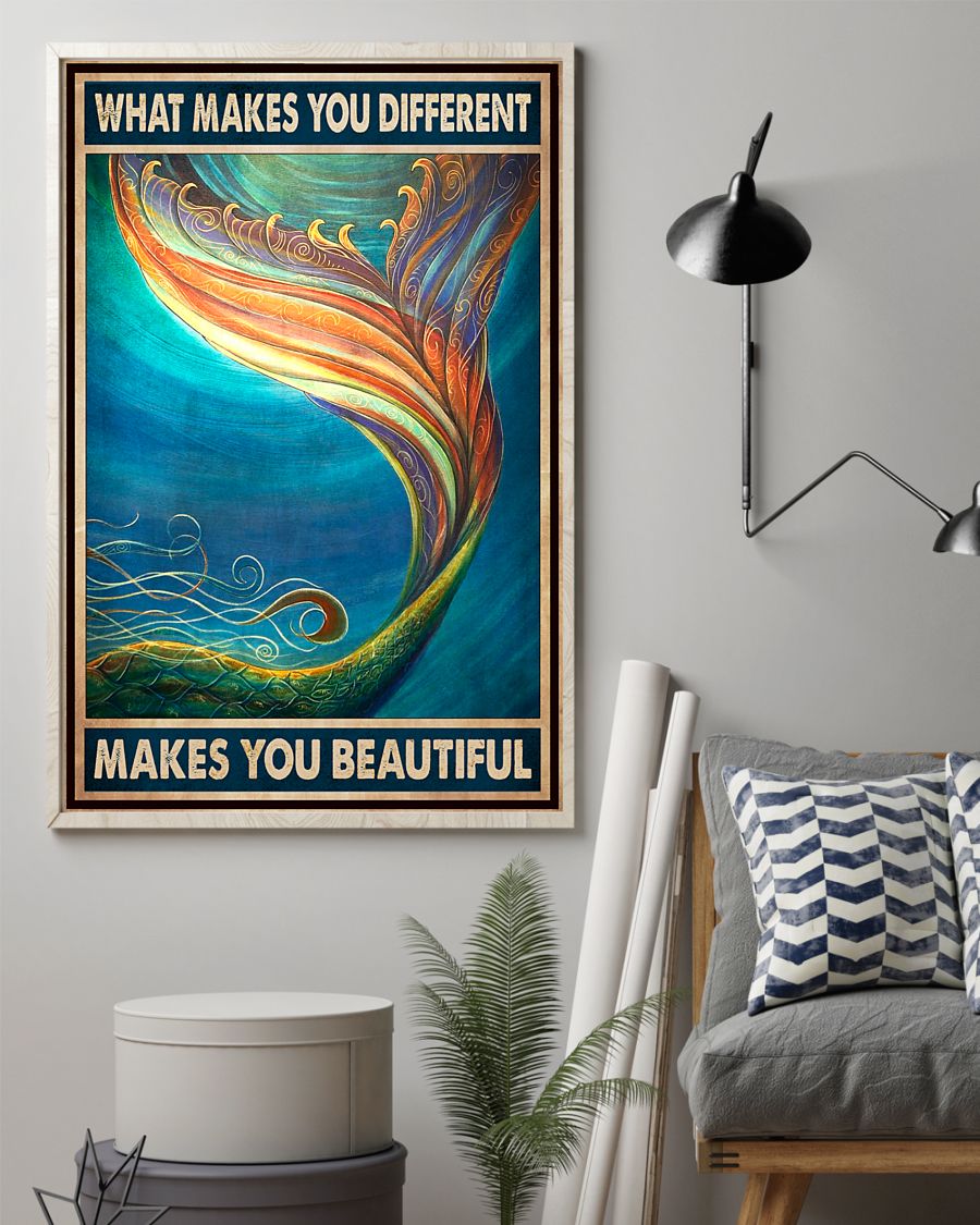 What Makes You Different Makes You Beautiful Mermaid Poster2