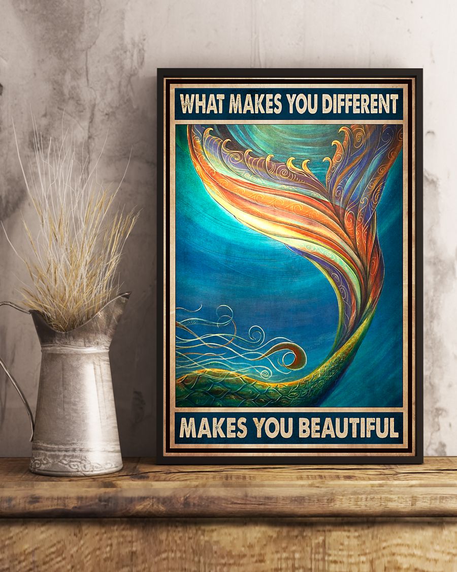 What Makes You Different Makes You Beautiful Mermaid Poster3