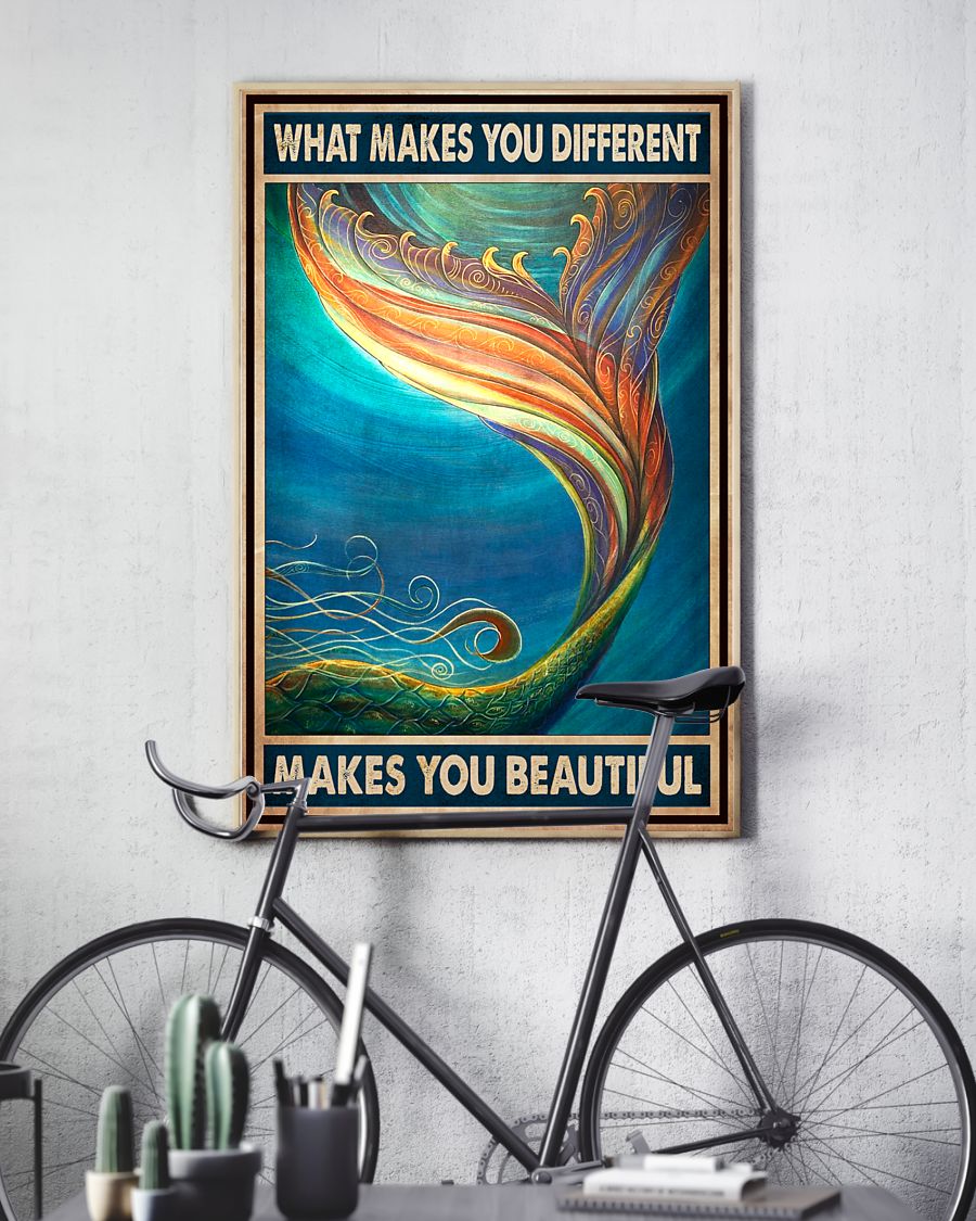 What Makes You Different Makes You Beautiful Mermaid Poster4