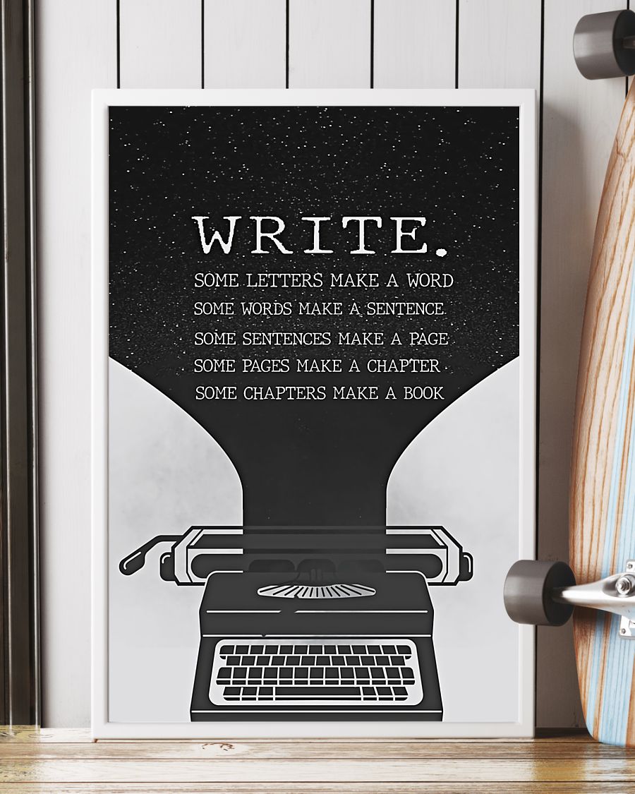 Write Some Letters Make A World Posterx