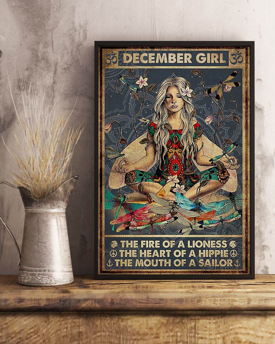 Yoga December Girl Poster
