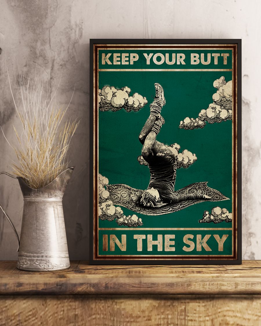 Yoga Keep Your Butt In The Sky Posterc