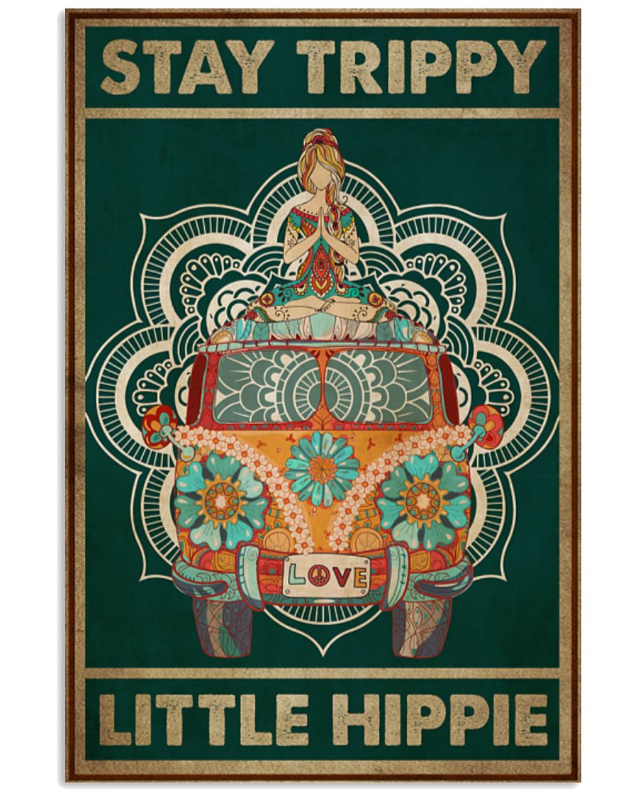 Yoga Stay Trippy Little Hippie Poster