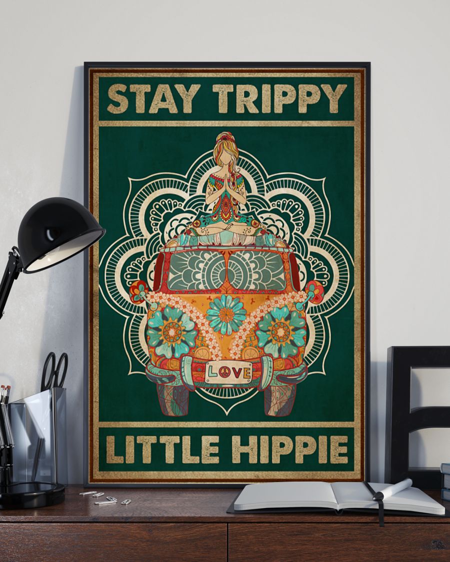 Yoga Stay Trippy Little Hippie Posterx