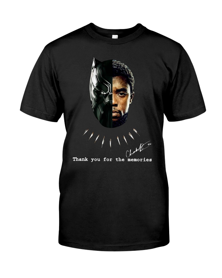 Black Panther Chadwick Boseman Thank you for the memories T-shirt