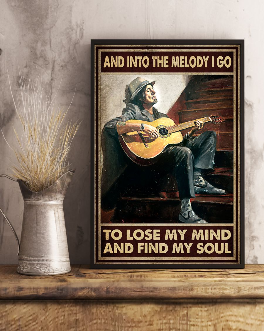 Guitar Man And Into The Melody I Go To Lose My Mind Posterx
