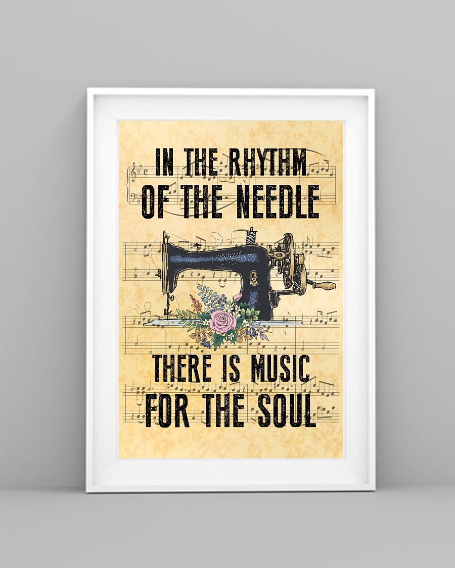 In The Rhythm Of The Needle There Is Music For Soul Posterc