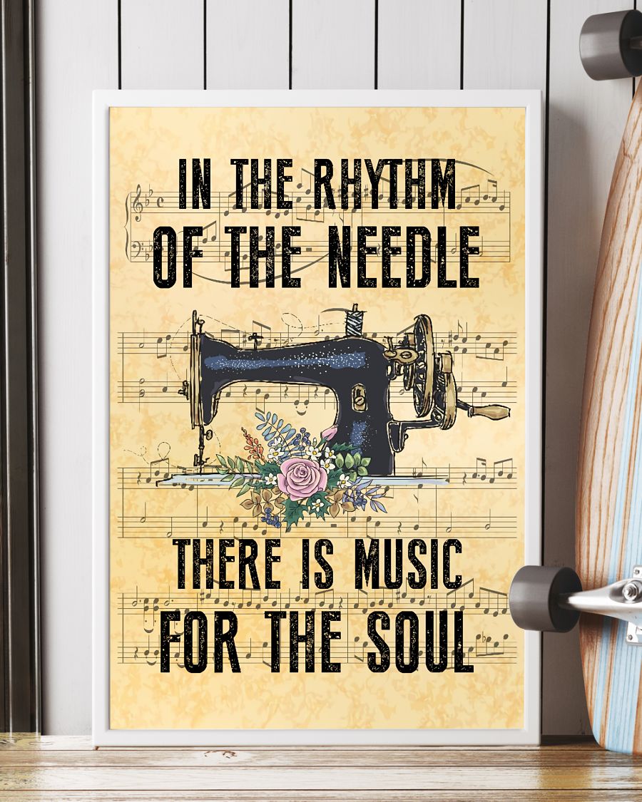 In The Rhythm Of The Needle There Is Music For Soul Posterx