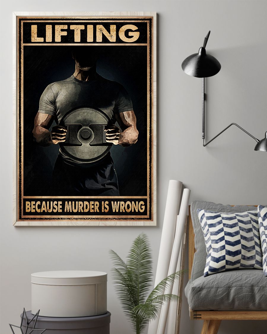 Real Lifting Because Murder Is Wrong Poster