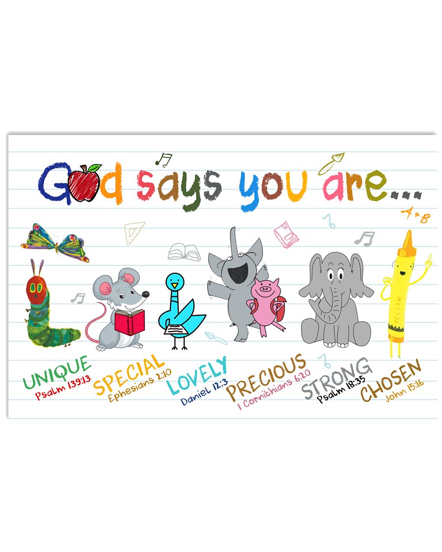 Primary School God Says You Are Poster