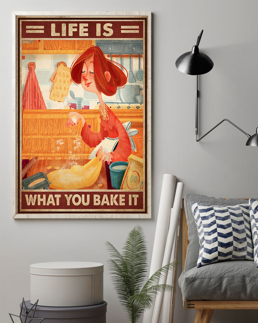 Clothing Life Is What You Bake It Poster