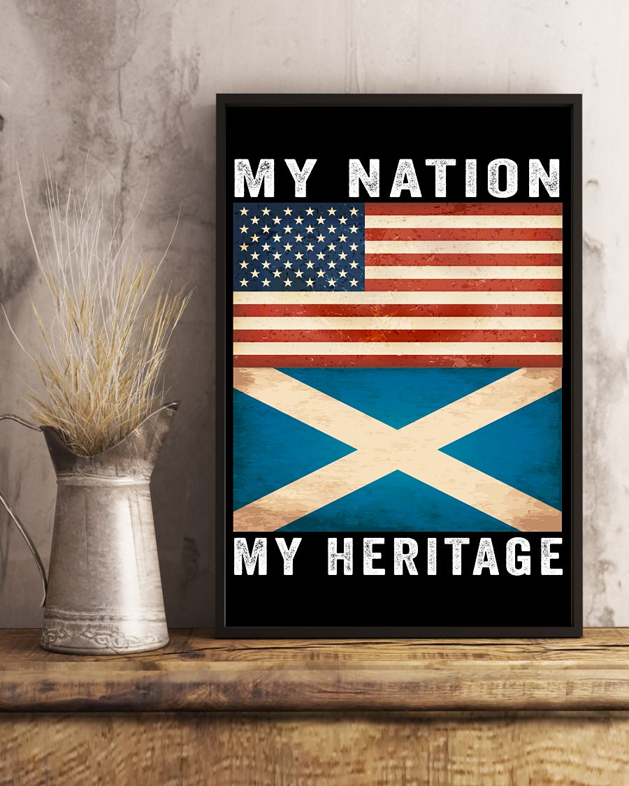Clothing Scottish American My Nation My Heritage Poster