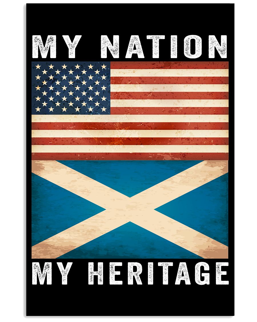 Scottish American My Nation My Heritage Poster
