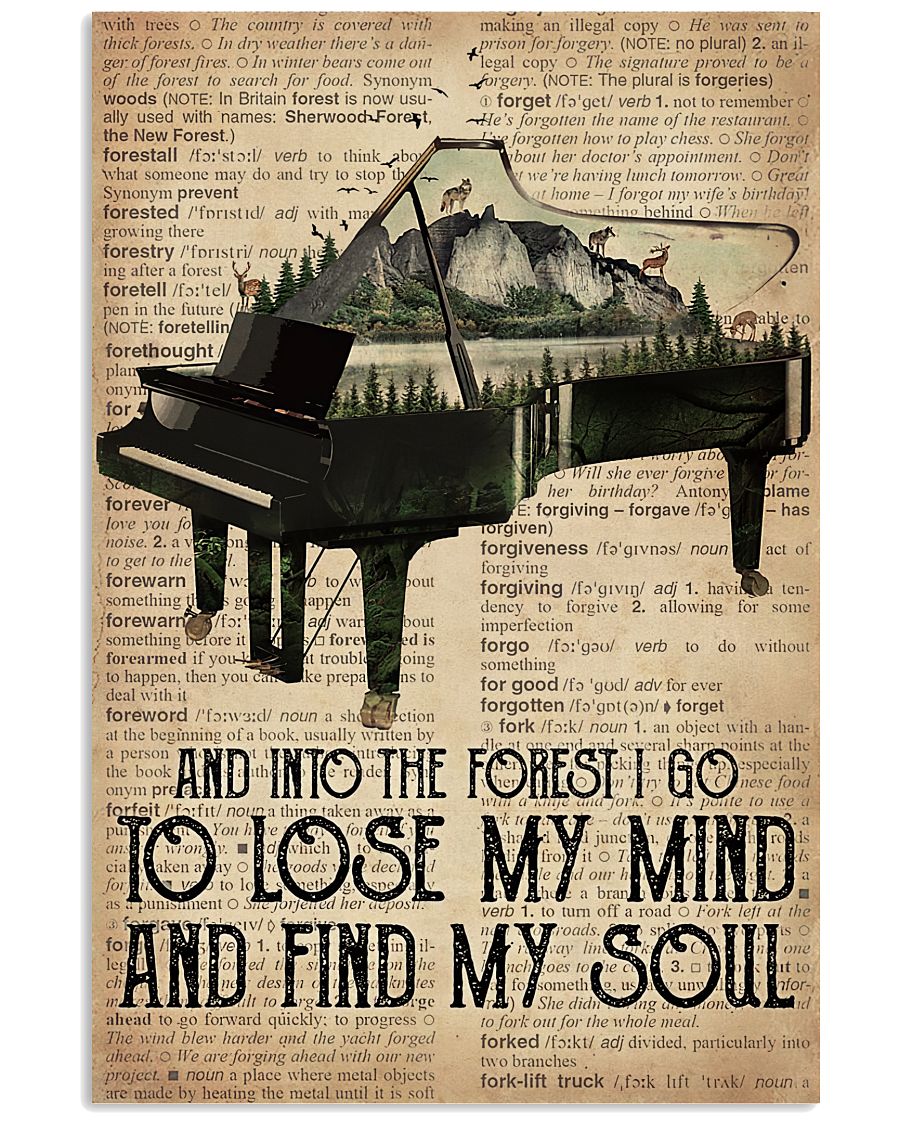 Piano Lose My Mind And Find My Soul Poster
