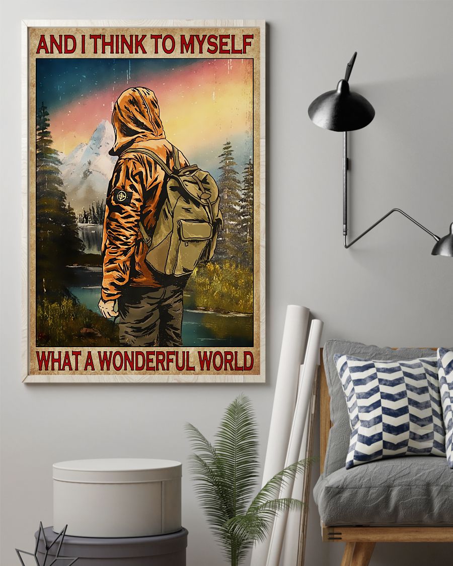 Official Hiking And I Think To Myself What A Wonderful World Poster