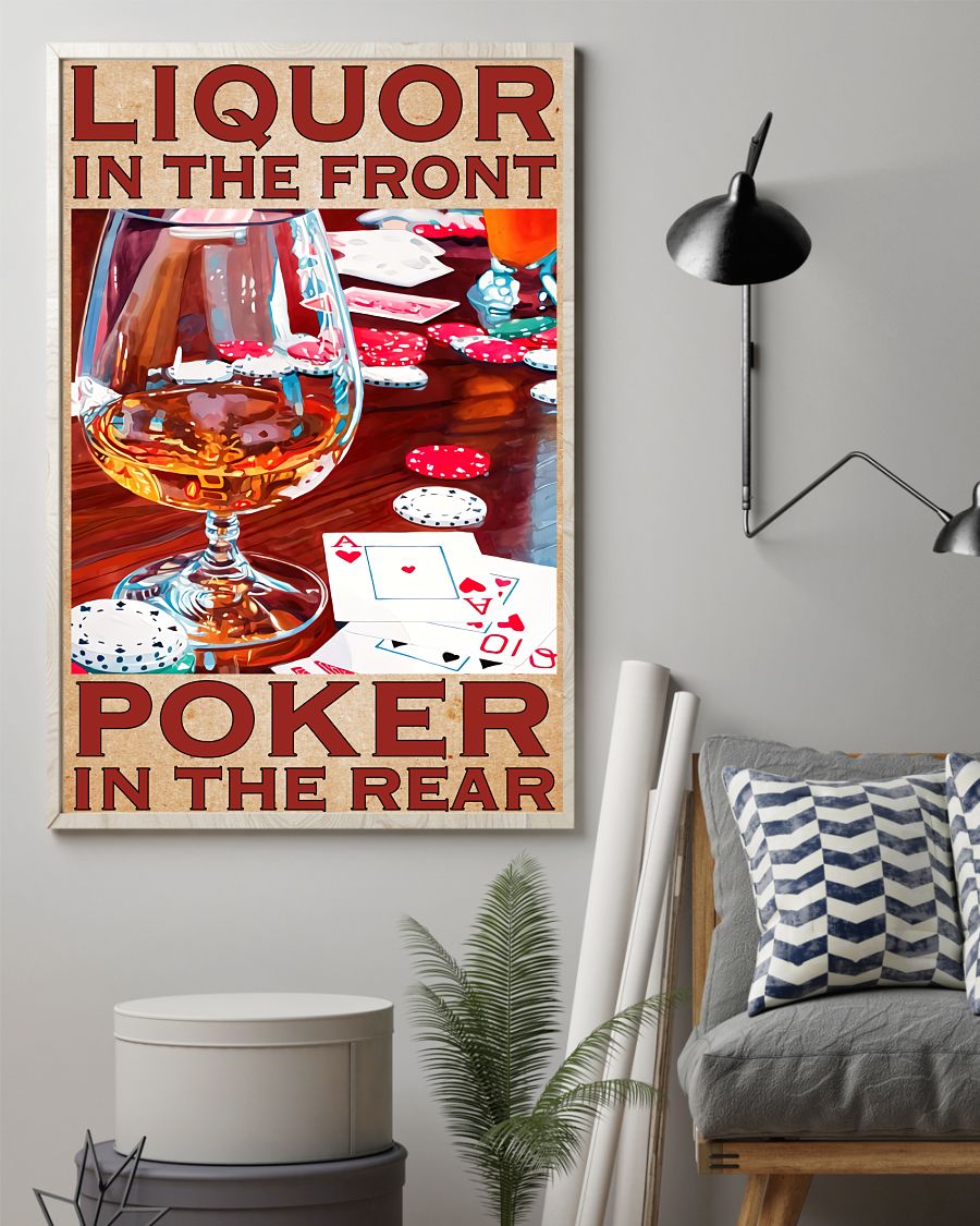 Best Gift Liquor In The Front Poker In The Rear Poster