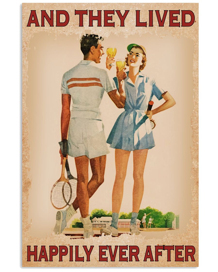 Tennis Couple And They Lived Happily Ever After Poster