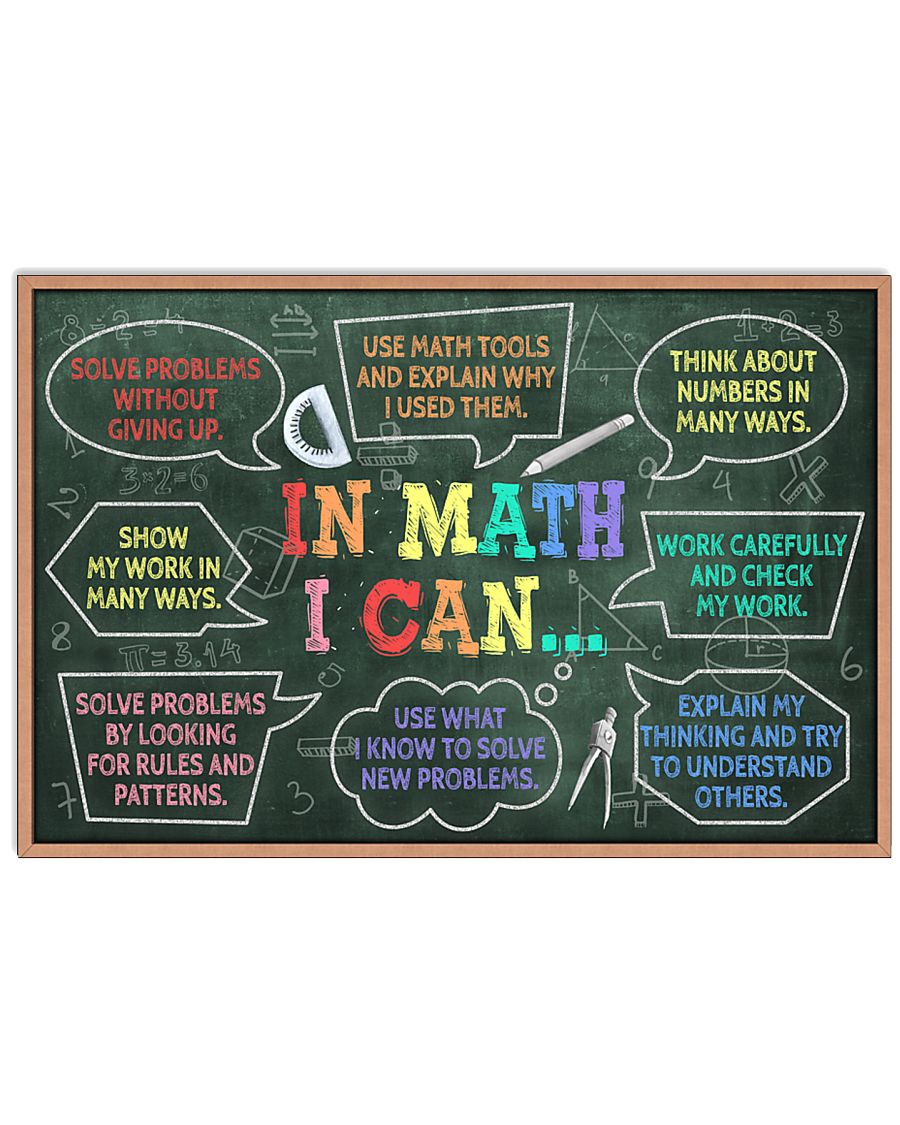 Math Poster Math Classroom In Math I Can Poster
