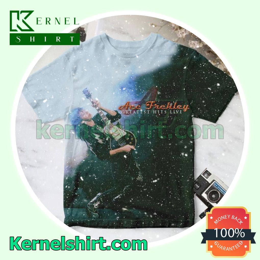 Ace Frehley Greatest Hits Live Album Cover Green Custom Shirt