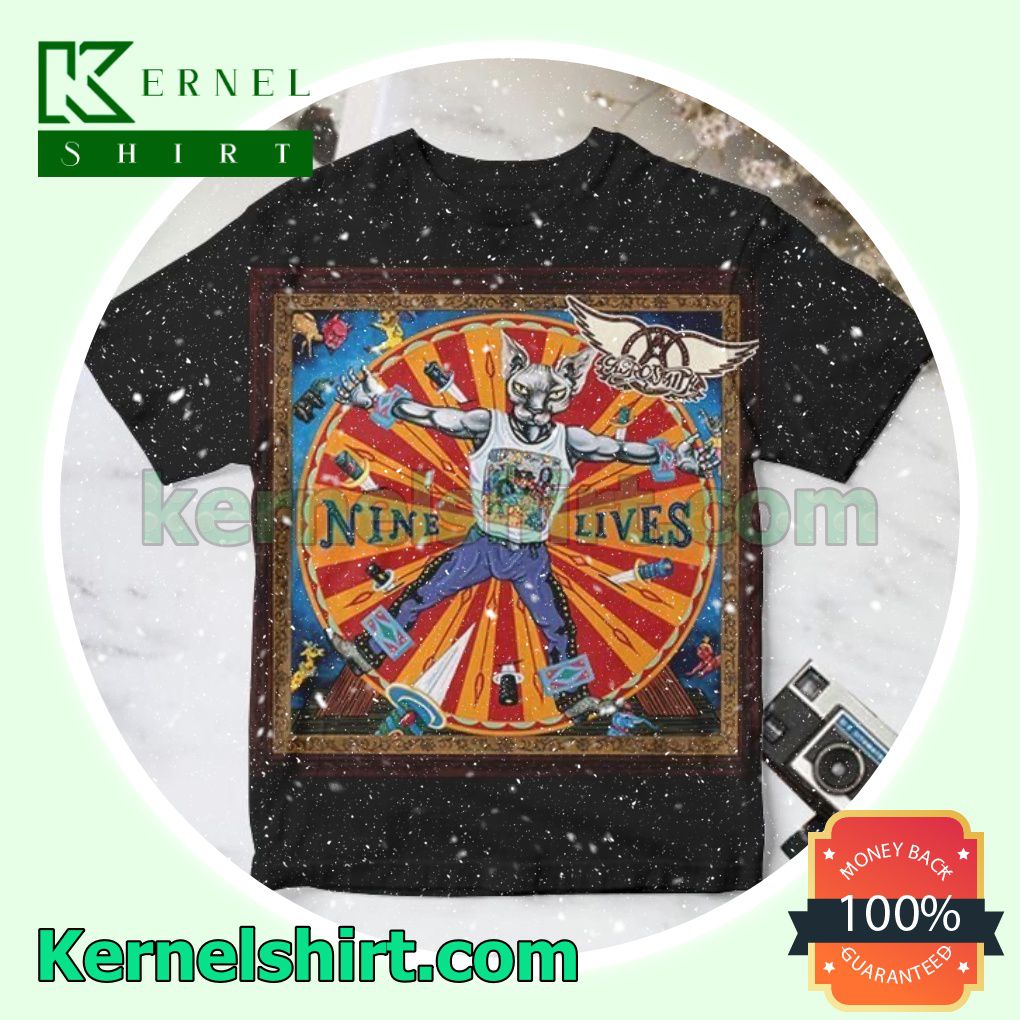 Aerosmith Nine Lives Album Cover Custom Shirt
