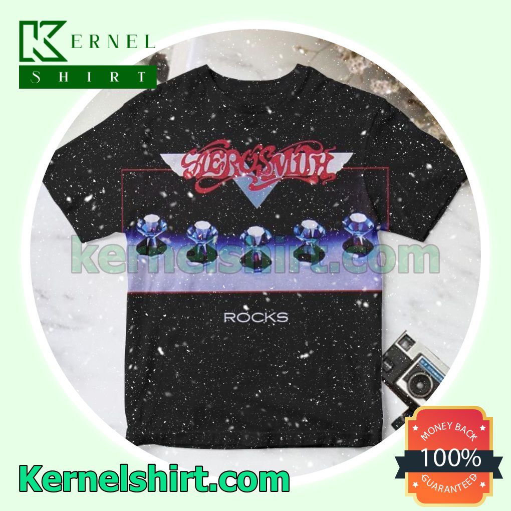 Aerosmith Rocks Album Cover Black Gift Shirt