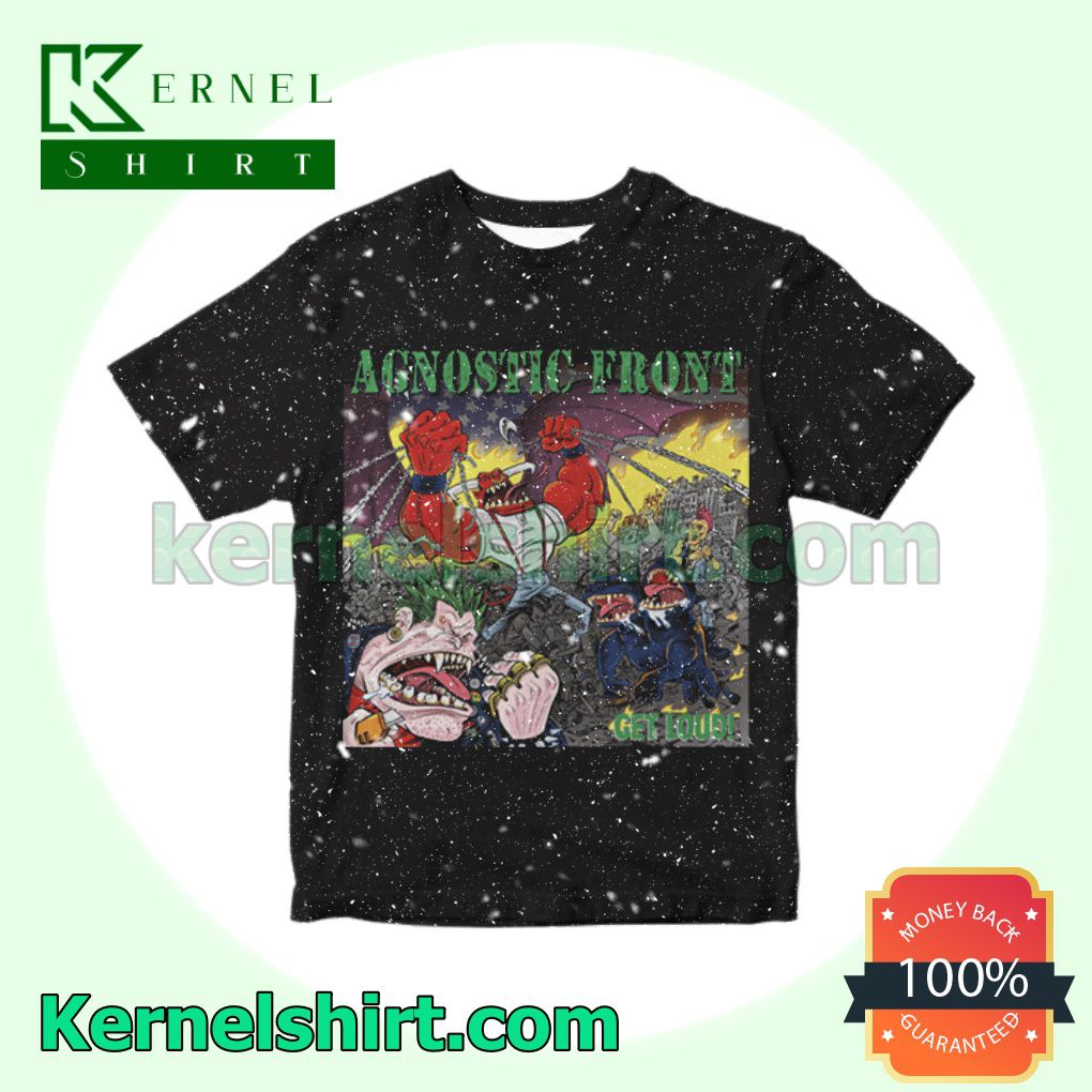 Agnostic Front Get Loud Album Cover Black Custom Shirt