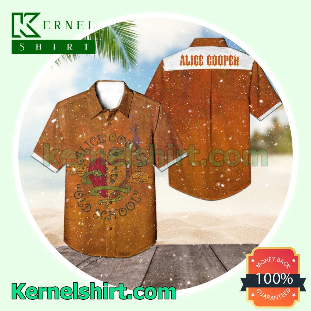 Alice Cooper Old School 1964-1974 Album Cover Short Sleeve Shirts