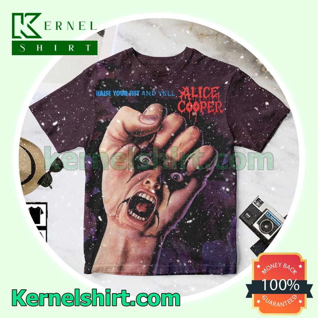 Alice Cooper Raise Your Fist And Yell Album Cover Personalized Shirt