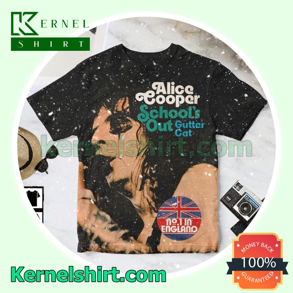 Alice Cooper School's Out Gutter Cat Personalized Shirt