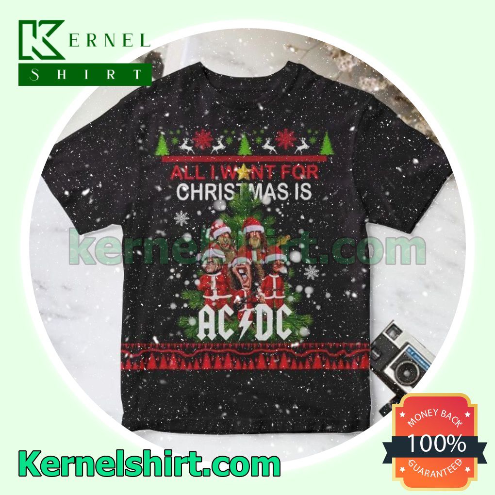 All I Want For Christmas Is Ac Dc Ugly Gift Shirt