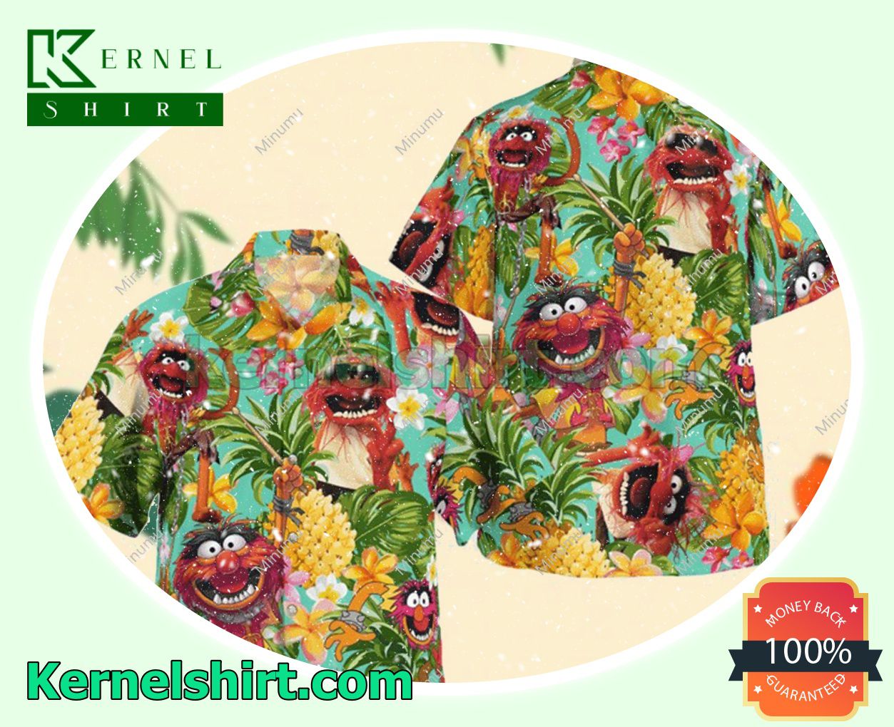 Animal Muppet Tropical Button Shirt