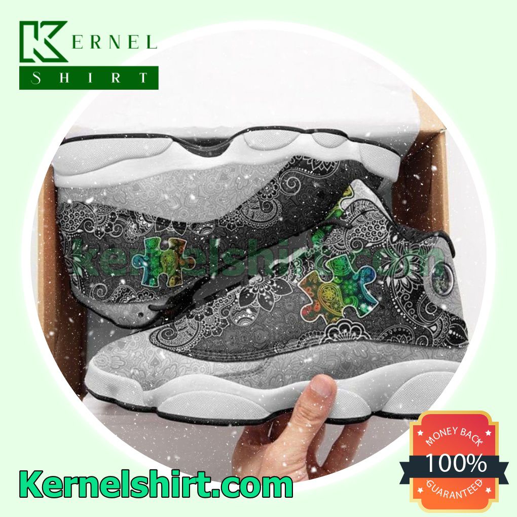 Hot Deal Autism Puzzle Mandala Nike Sneakers