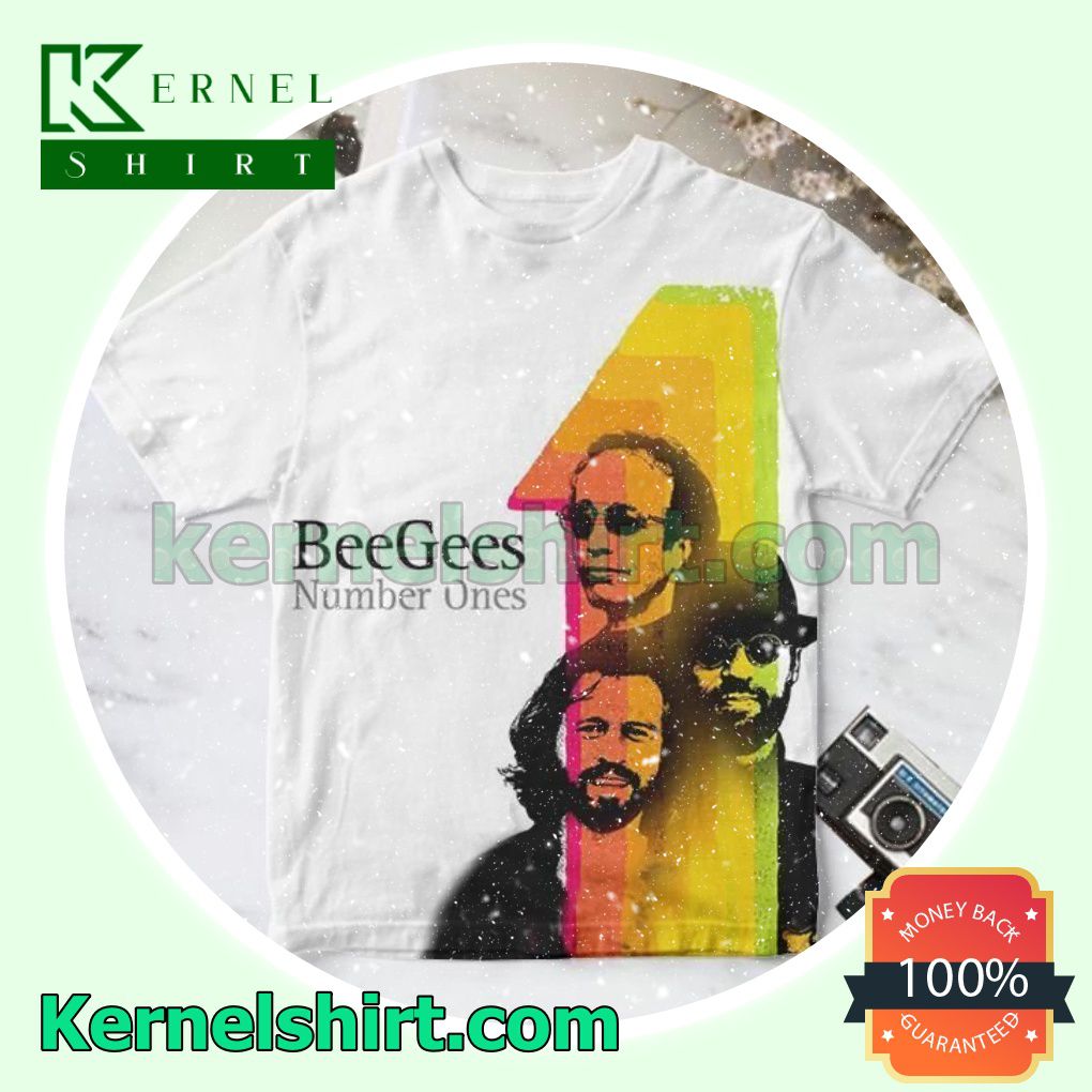 Bee Gees Number Ones Album Cover White Personalized Shirt