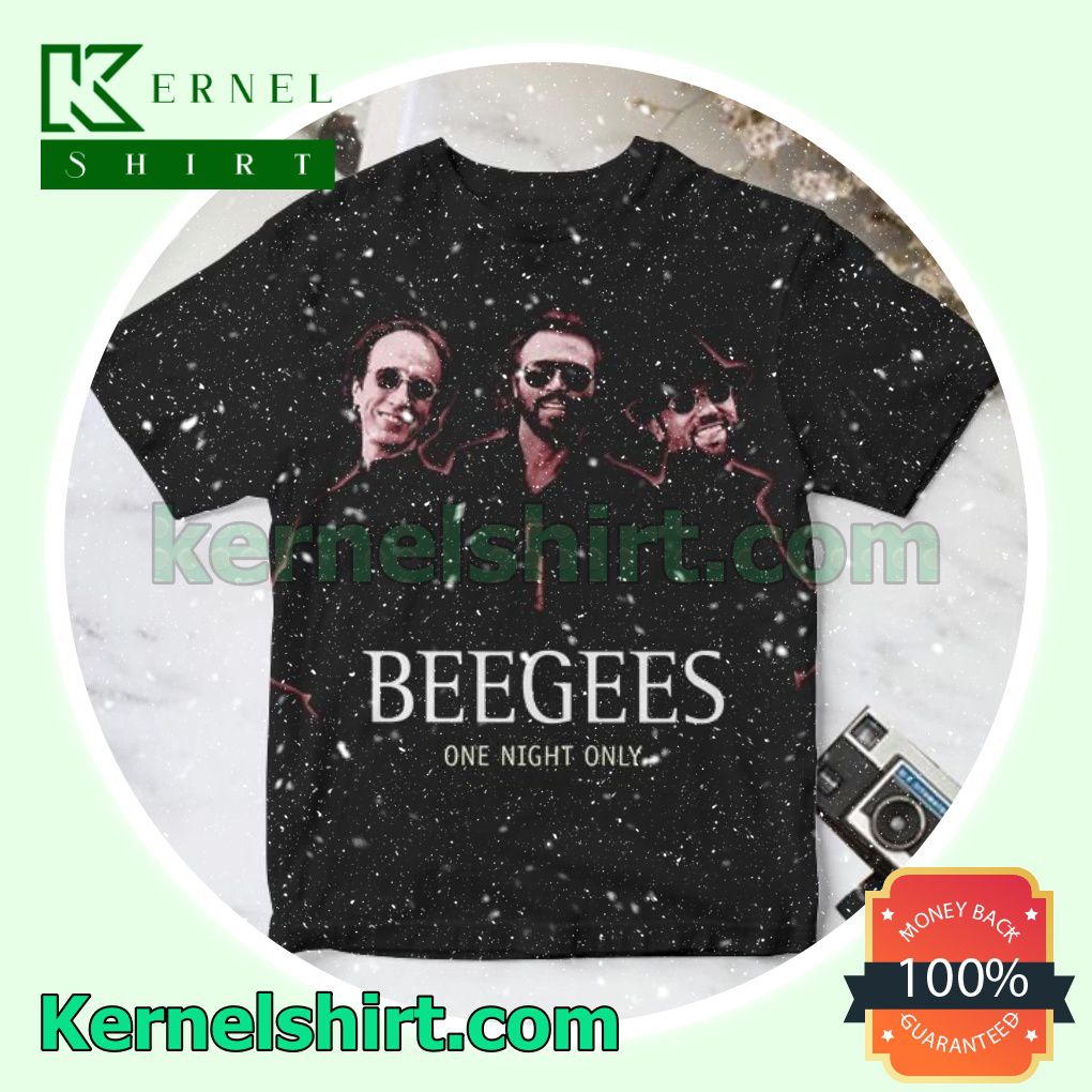 Bee Gees One Night Only Album Cover Black Gift Shirt